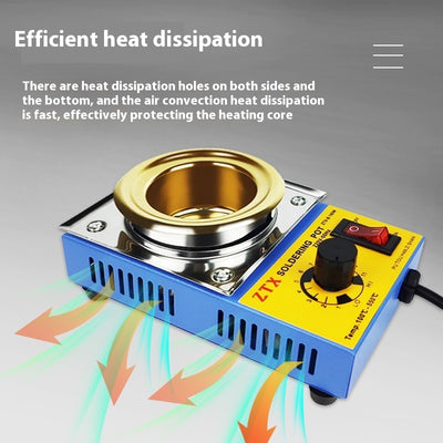 Thermostat Tin Melting Furnace 150 W350w Desktop Lead-free Titanium-plated Tin Melting